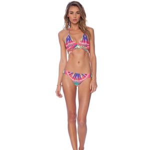 Mara Hoffman colorful pink patterned bikini